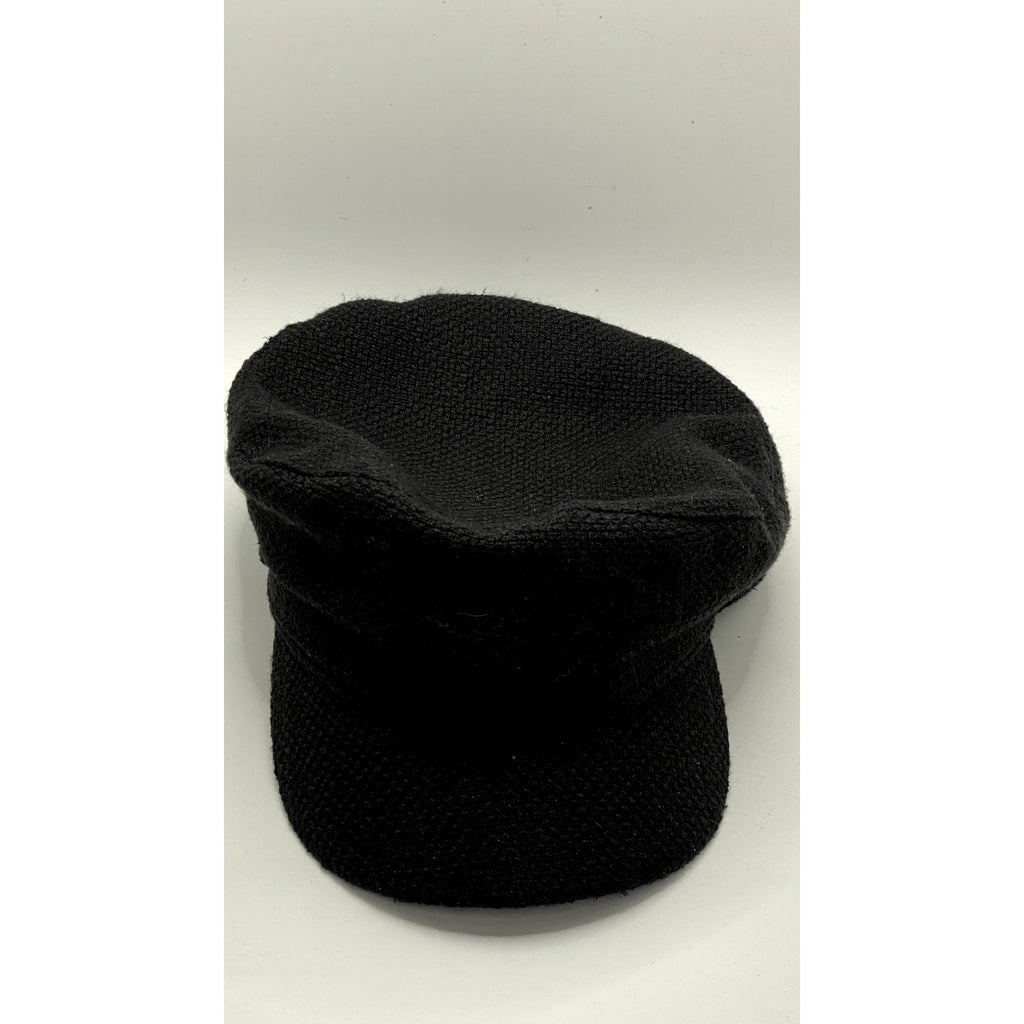 ZARA Women’s Black Textured Army Cap SZ M