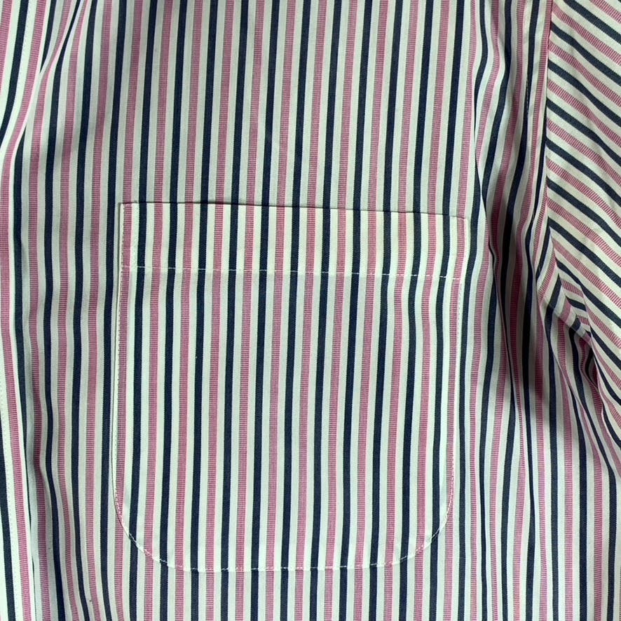 BROOKS BROTHERS Men's Pink Striped Original Polo Regent Regular-Fit Shirt SZ15.5