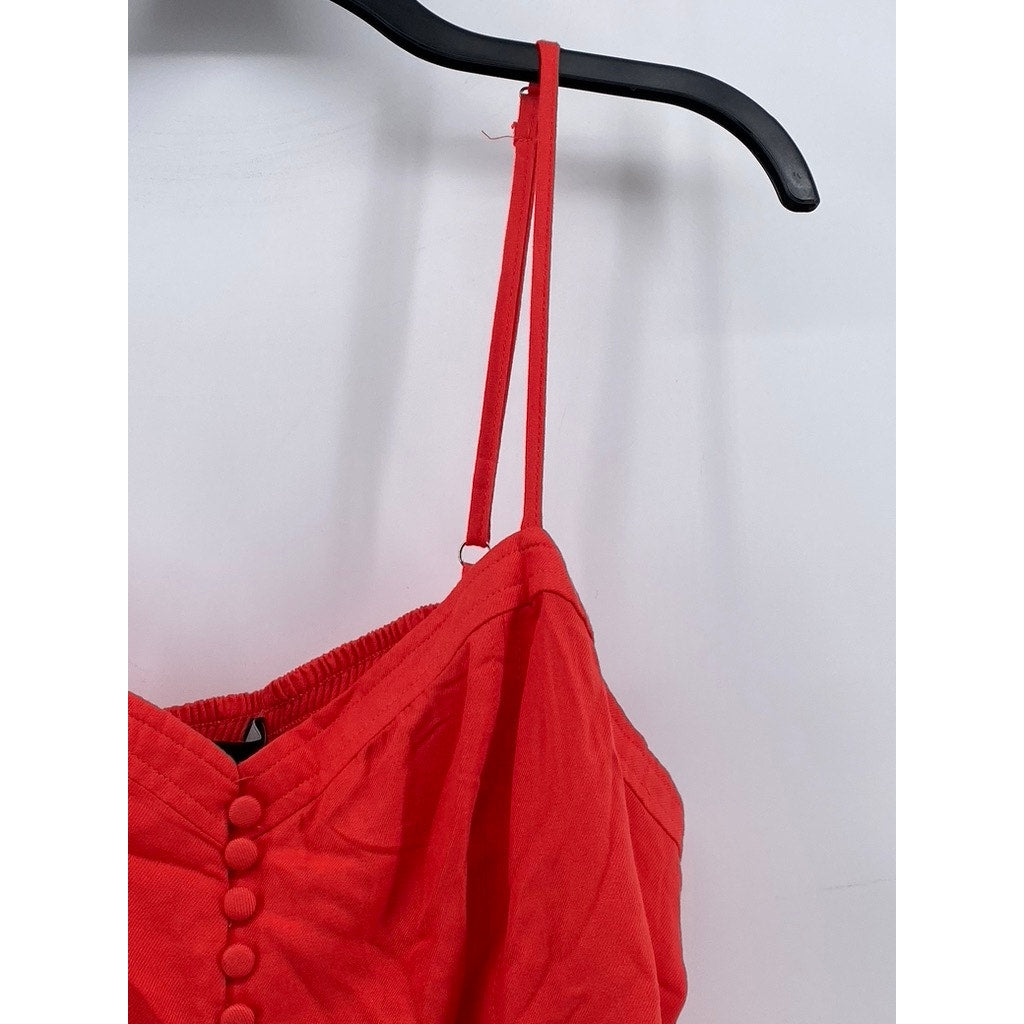 FOREVER 21 Women's Plus Red Cropped Tank Top Size 2X