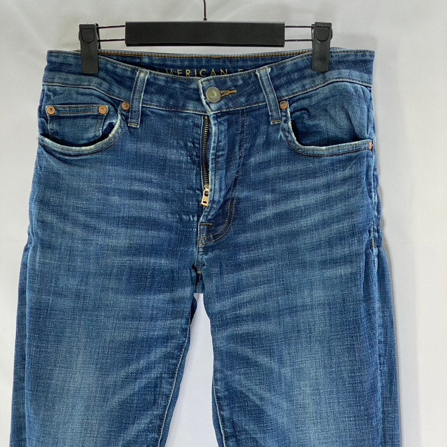 AMERICAN EAGLE Men's Dark Blue Ne(x)t Level Flex Slim Straight Jean SZ 30X34