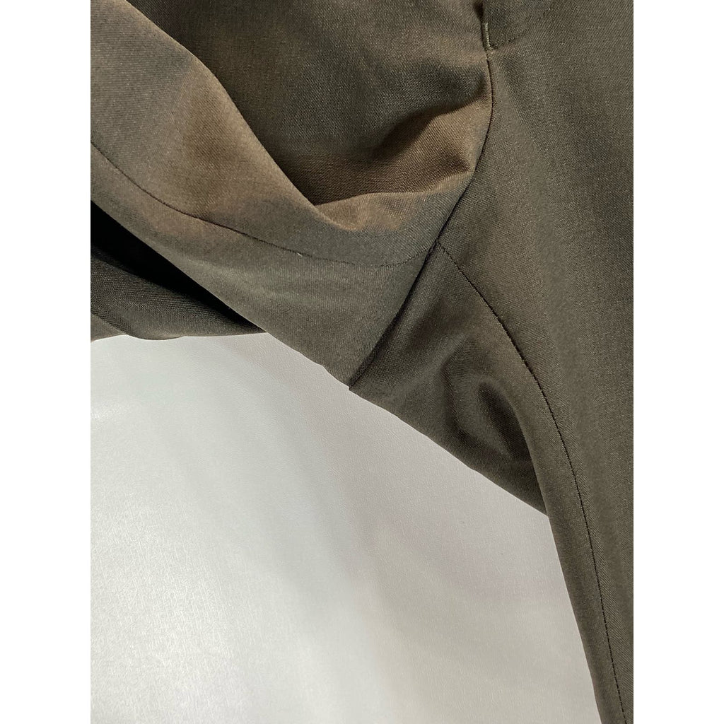 LAUREN RALPH LAUREN Men's Brown Wool Total Comfort Flat Front Pants SZ 38X32