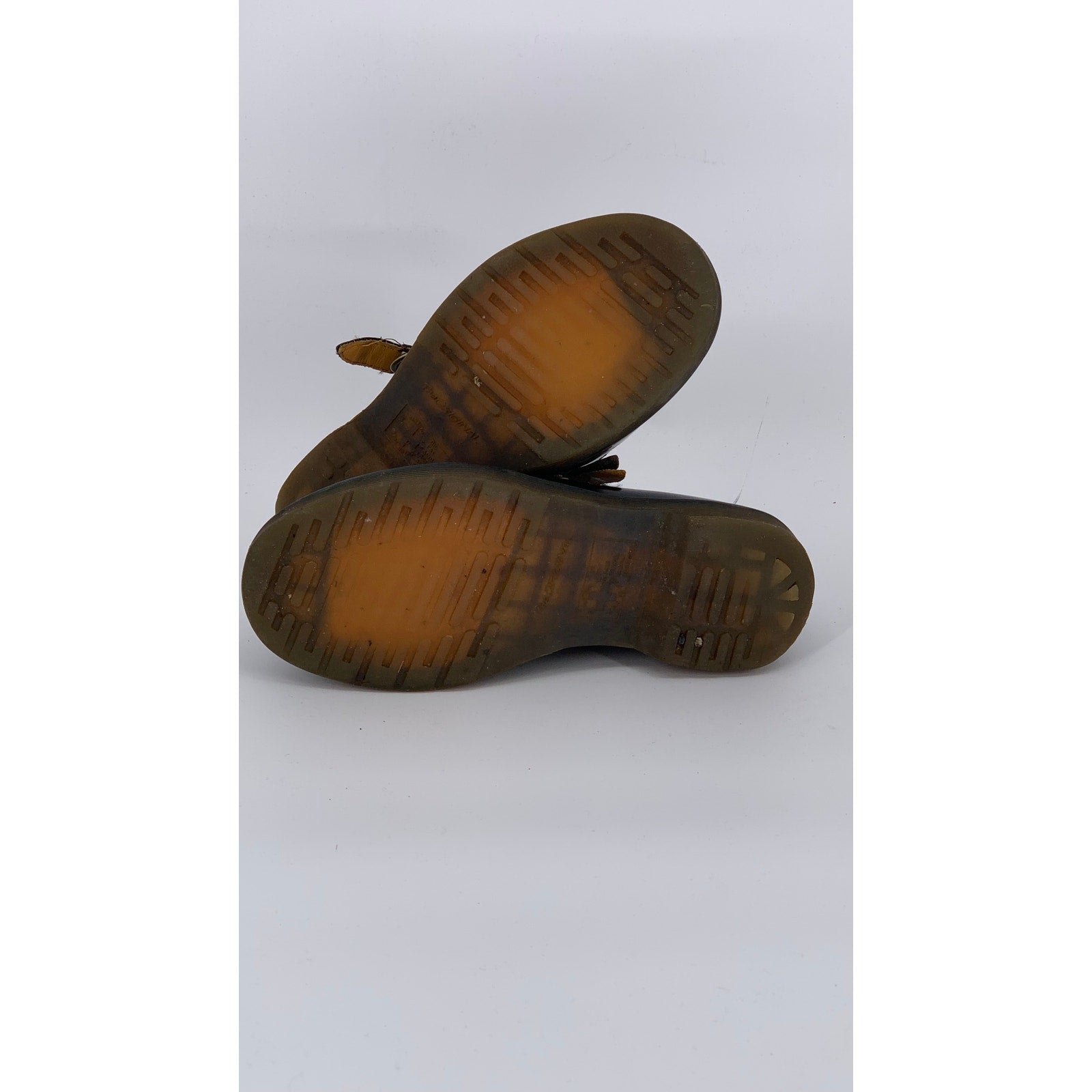 DR. MARTENS Women's Black Leather Perforated Slip-On Mary Jane Shoes SZ 7