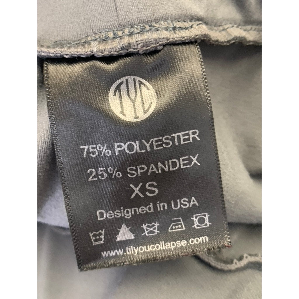 TIL YOU COLLAPSE Men's Gray-Black Drawstring Sweatpants SZ XS