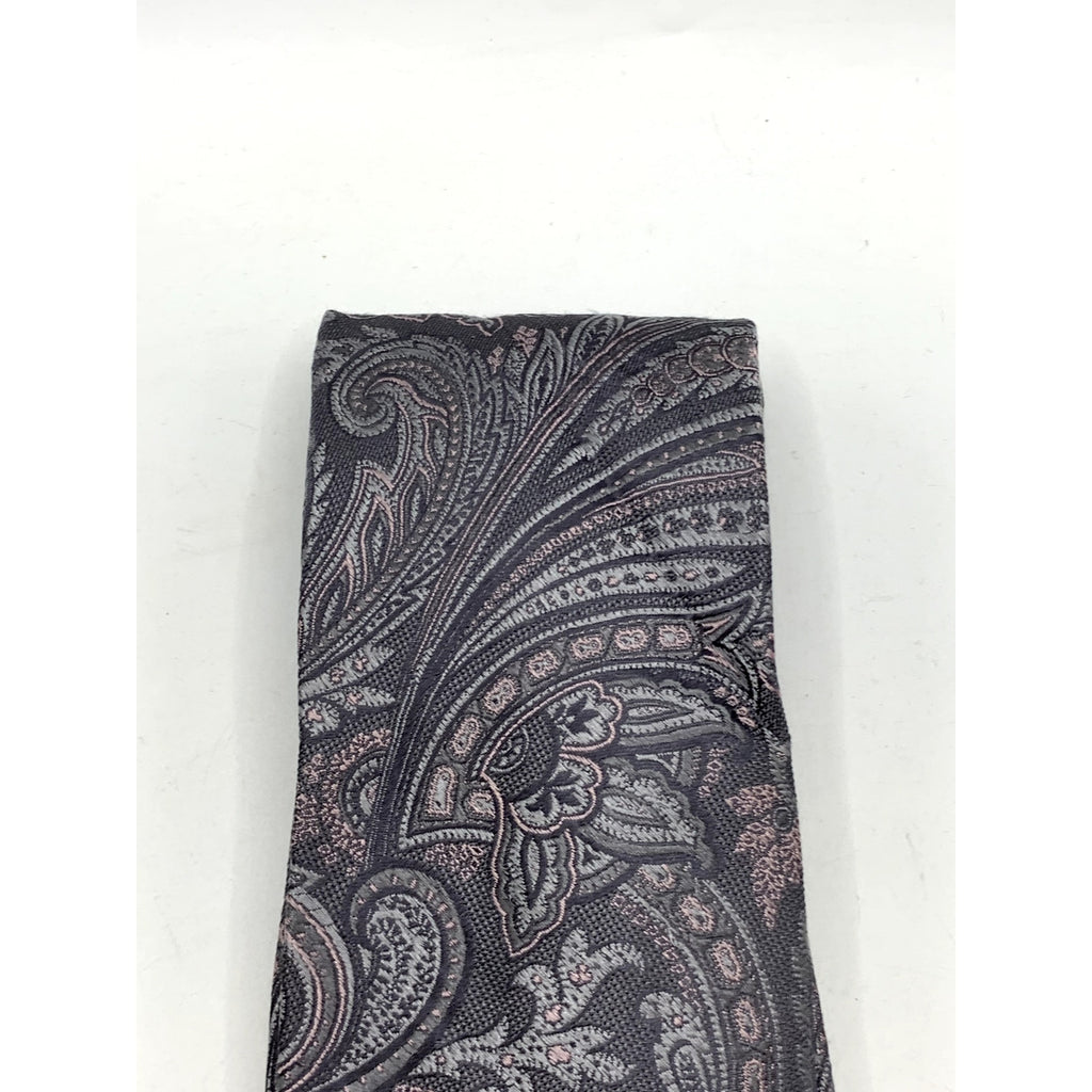MICHAEL MICHAEL KORS Men's Gray Paisley Print Silk Tie