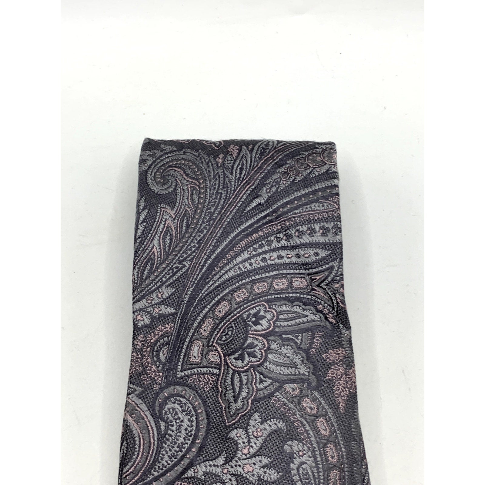 MICHAEL MICHAEL KORS Men's Gray Paisley Print Silk Tie