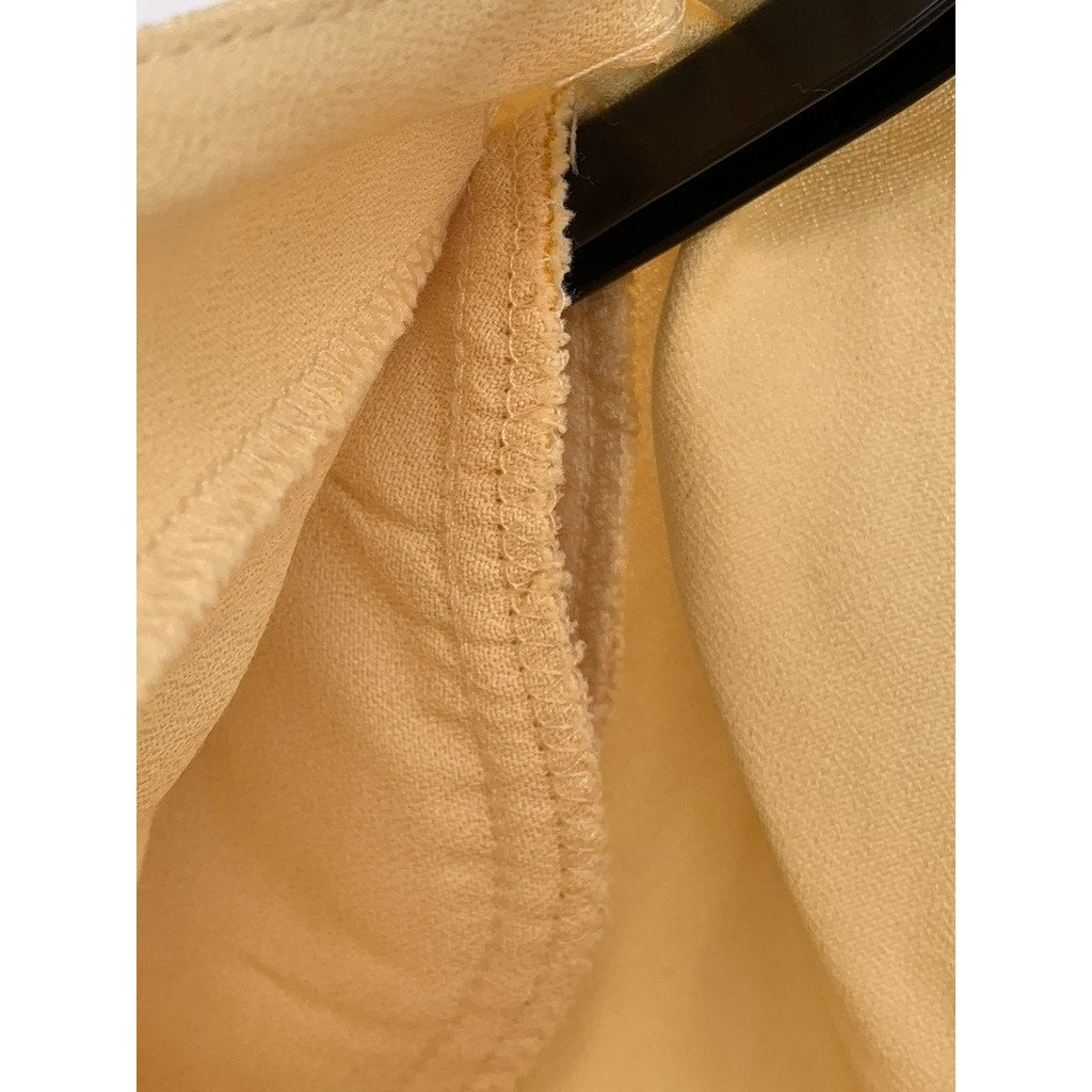 PETITE SOPHISTICATE Women's Yellow Vintage Button-Up Short Sleeve Top SZ 6P