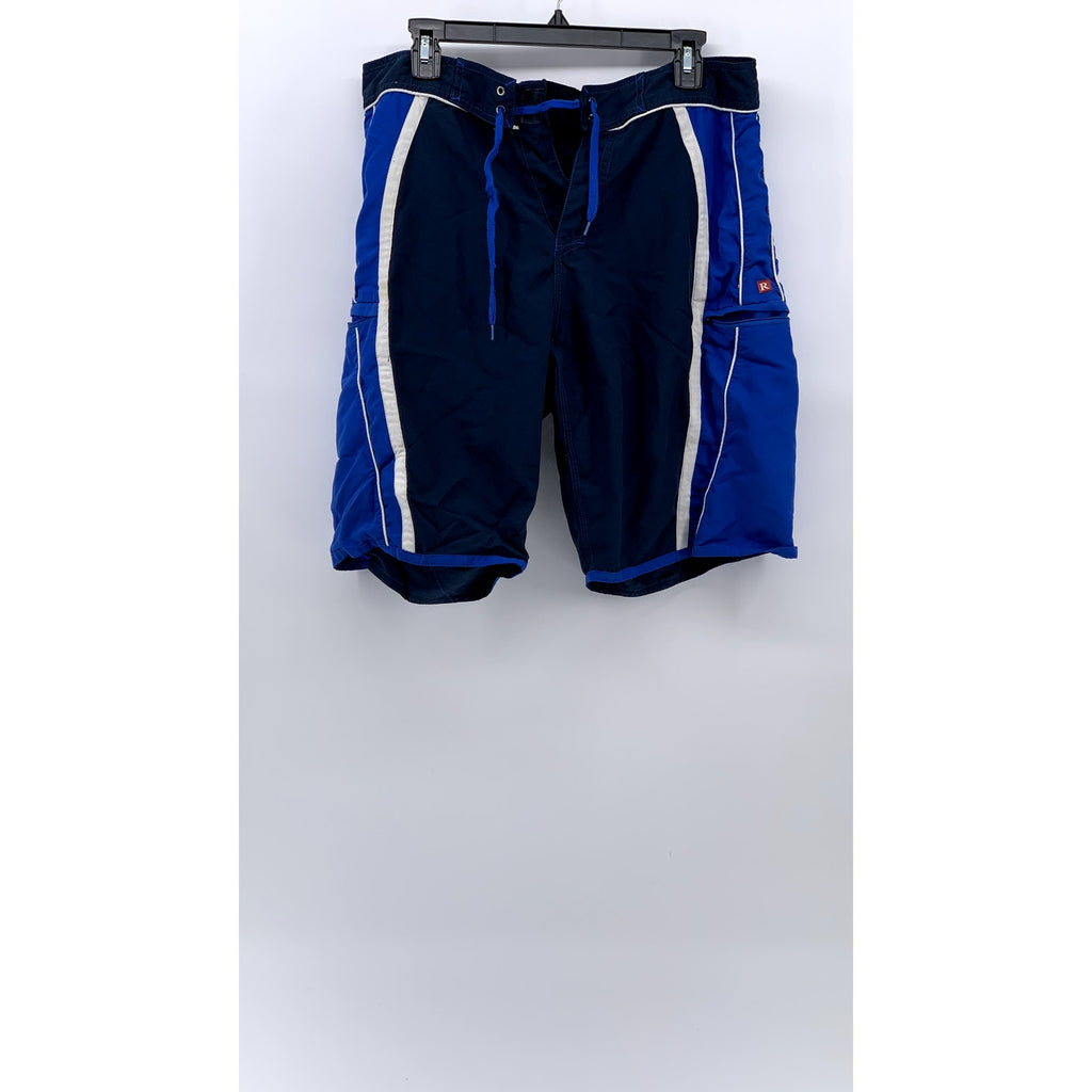 REPORT COLLECTION Men's Navy-Blue Pull-On Swim Board Shorts SZ 32