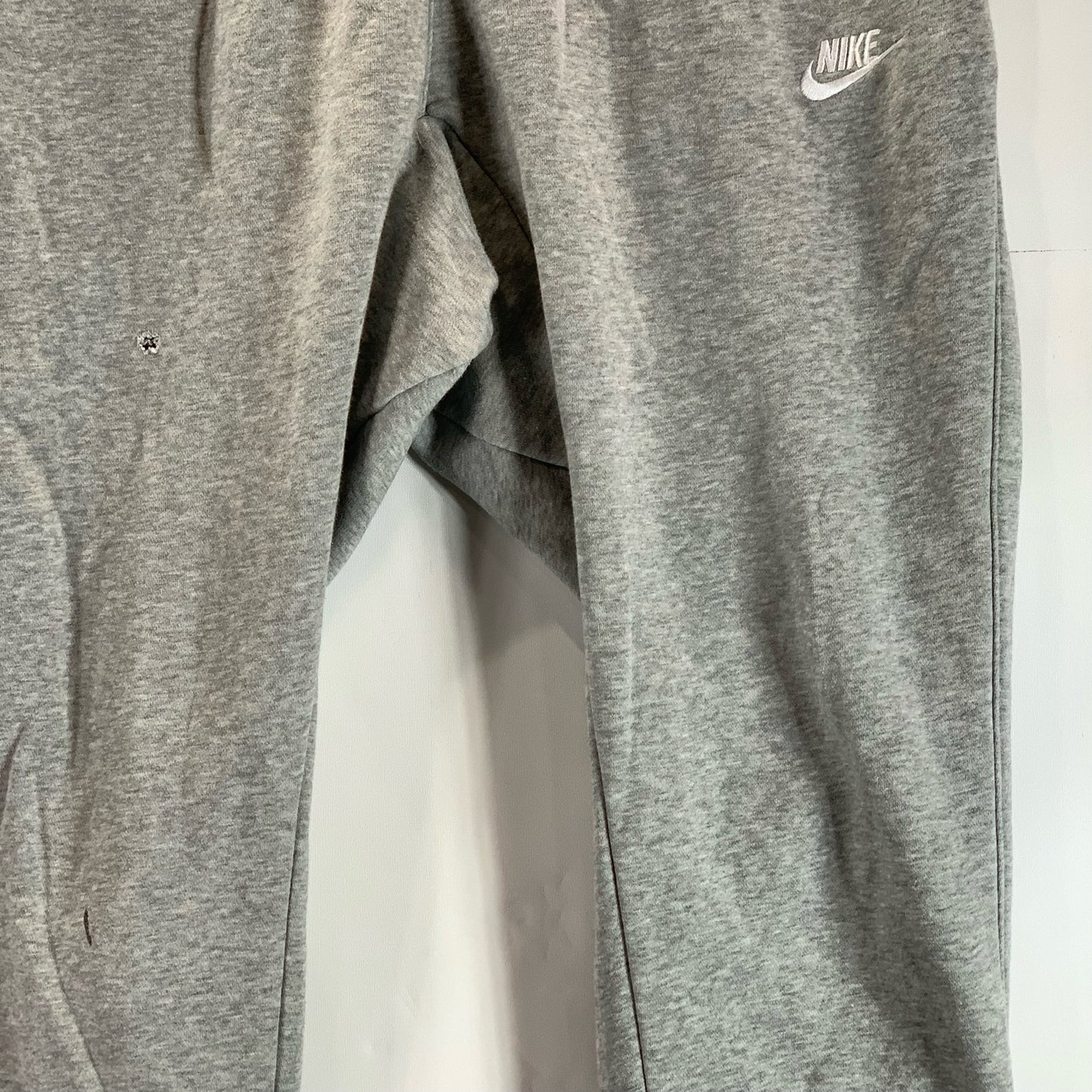 NIKE Men's Gray Club Fleece Drawstring Waist Pull-On Jogger Pants SZ L
