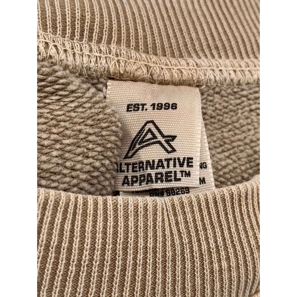 ALTERNATIVE APPAREL Men's Tan Crewneck Sweatshirt SZ M