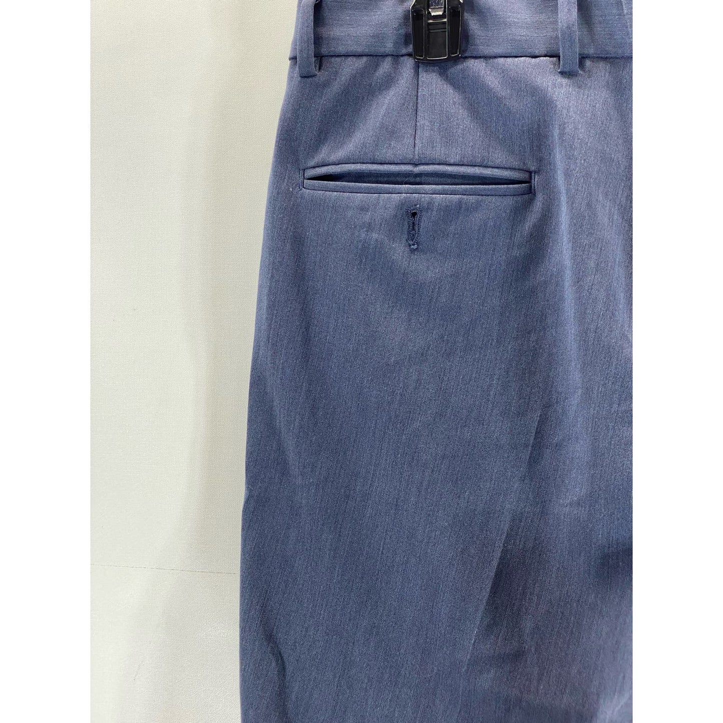 EGARA Men's Blue Flat Front Dress Pants SZ 33X30