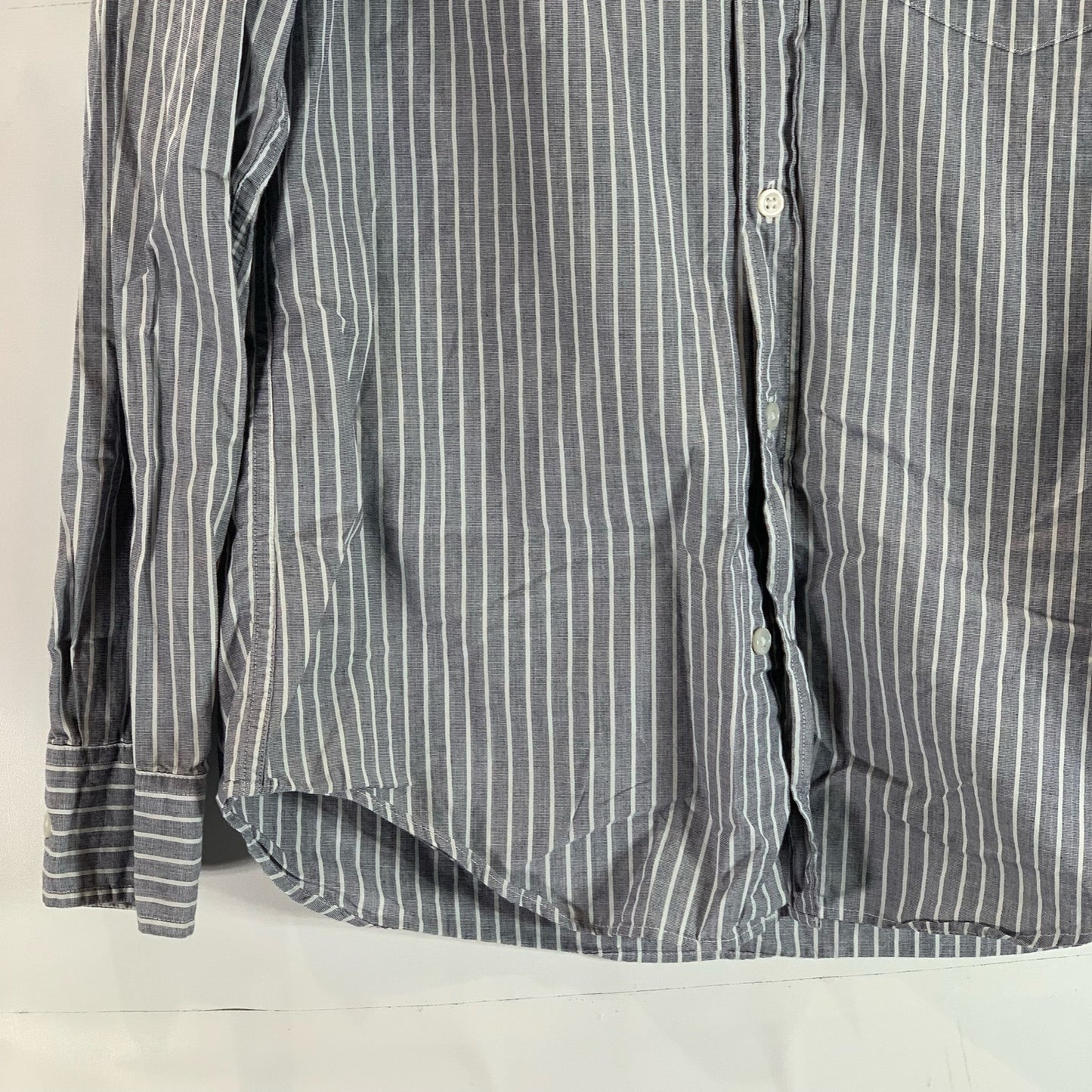 J. CREW Men's Striped Slim-Fit Button-Up Long Sleeve Shirt SZ M