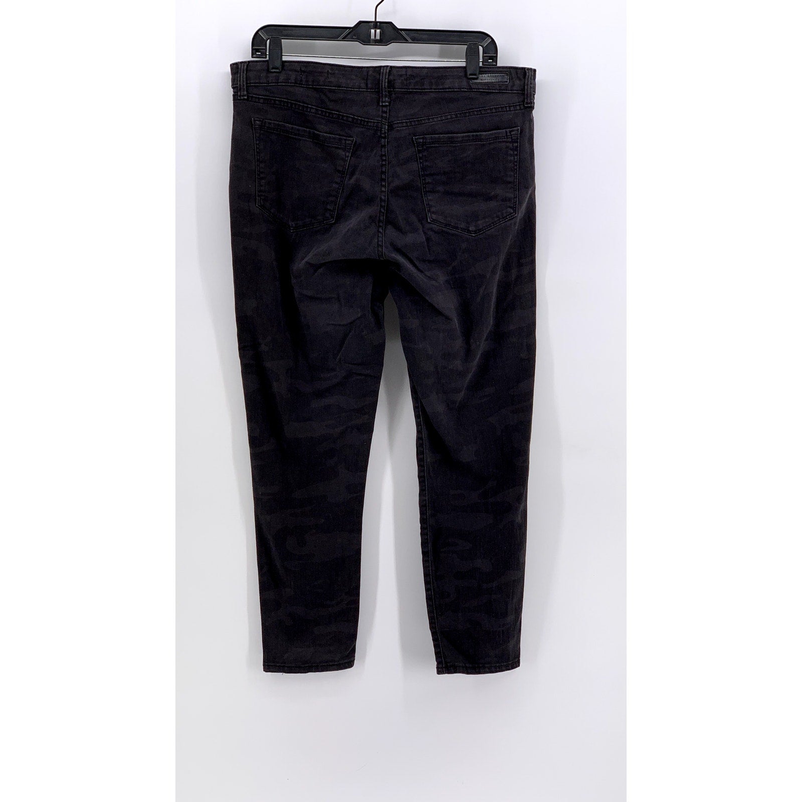 SOCIAL STANDARD By SANCTUARY Women's Black Camo Skinny Ankle Pants SZ 12