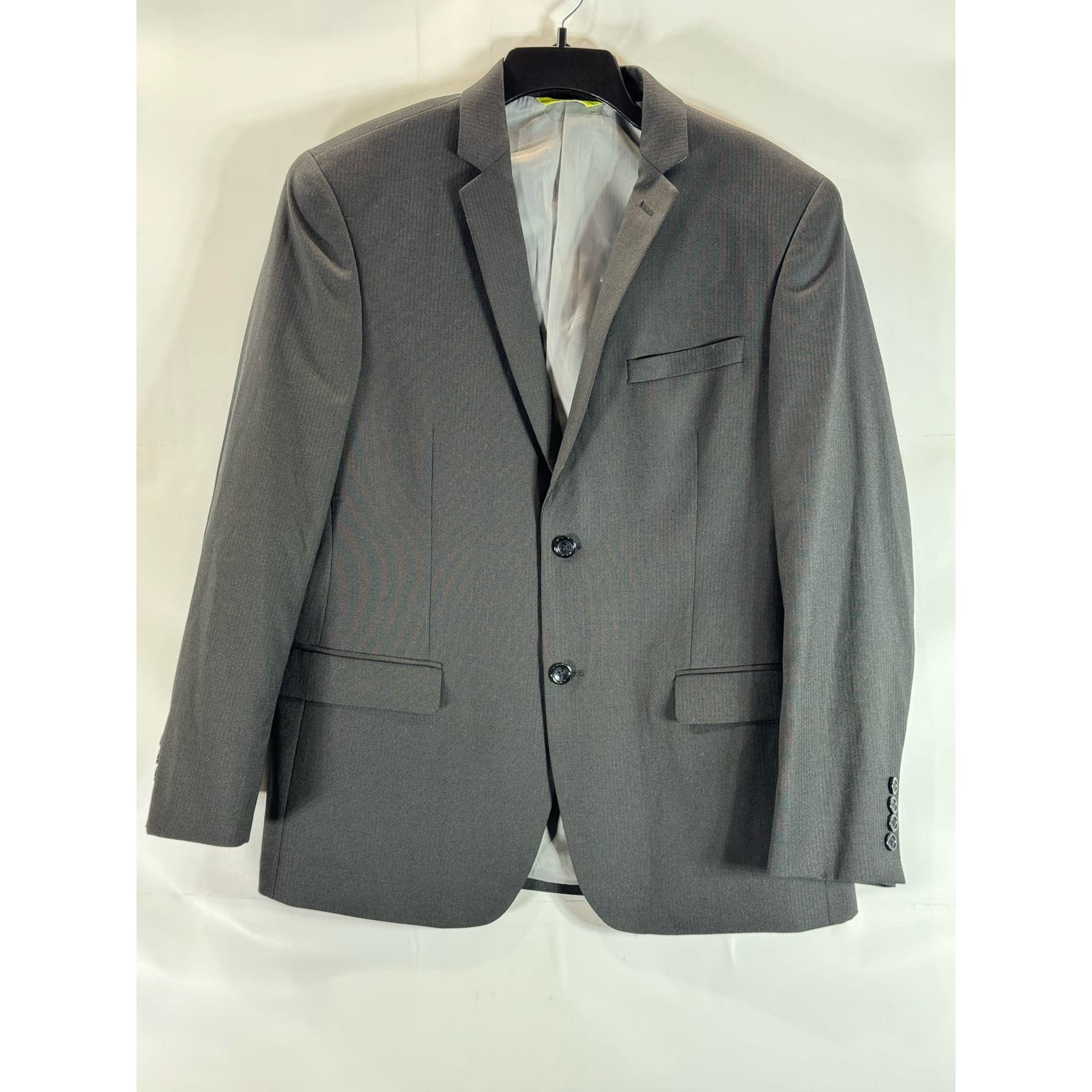 CARAVELLI Men's Black Extra Slim Single Breast Two-Button Blazer SZ 42