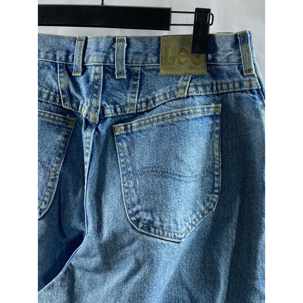 LEE Women’s Blue Denim Slim-Leg Mom Jean SZ 32