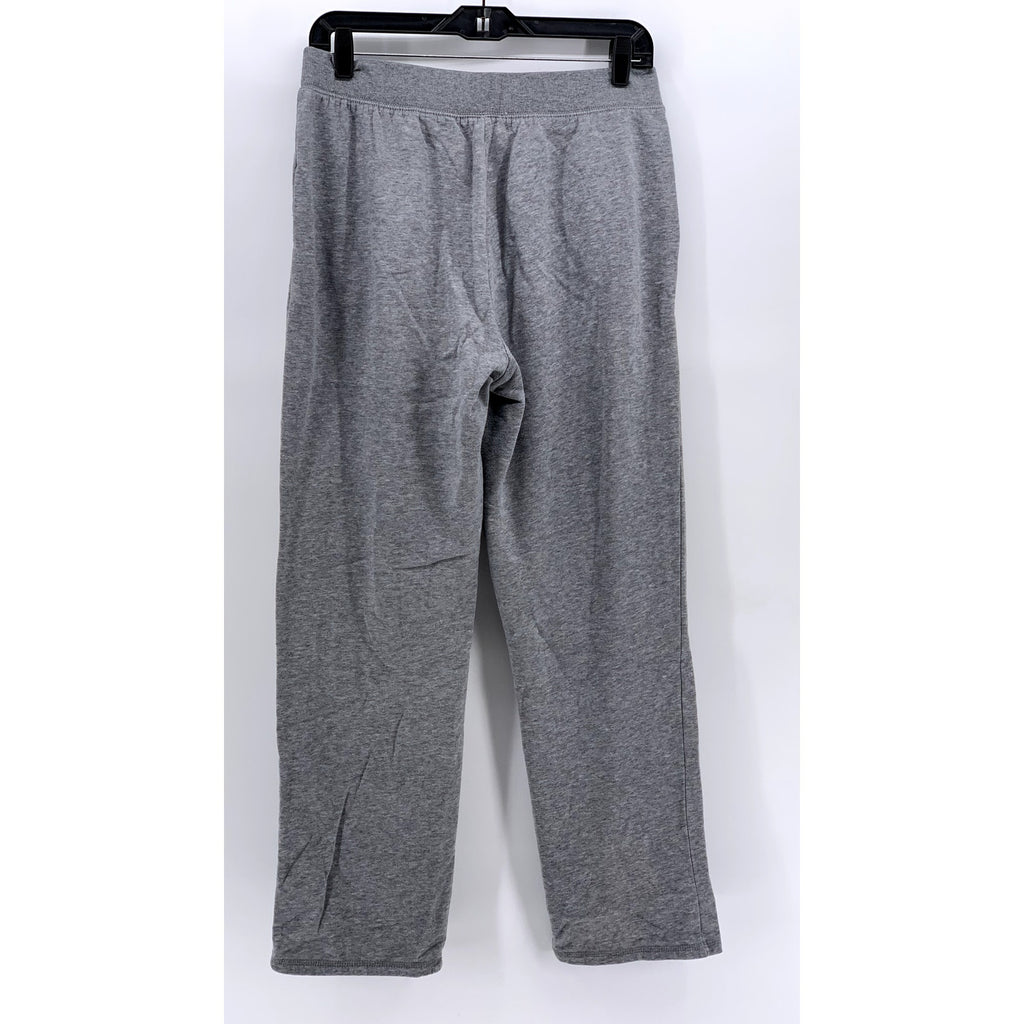 TIME & TRU Women's Gray Cotton Blend Relaxed Straight Leg Pants SZ M