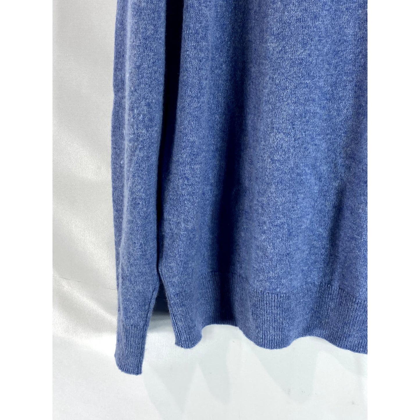 NORDSTROM MEN'S SHOP Men's Blue Cashmere Crewneck Long Sleeve Sweater SZ XL