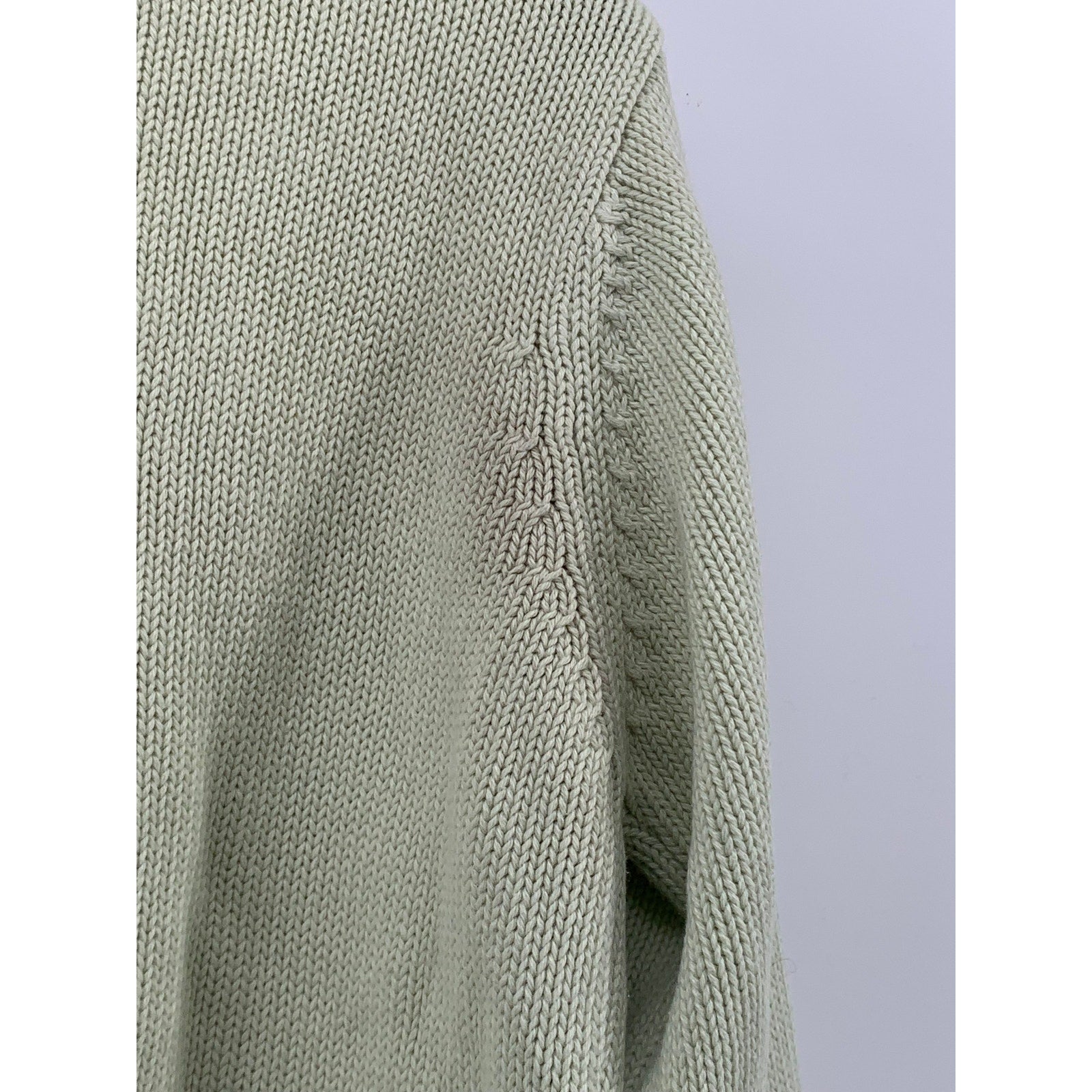 BRANDY MELVILLE Women's Light Green Knit Crewneck Long Sleeve Sweater SZ OS