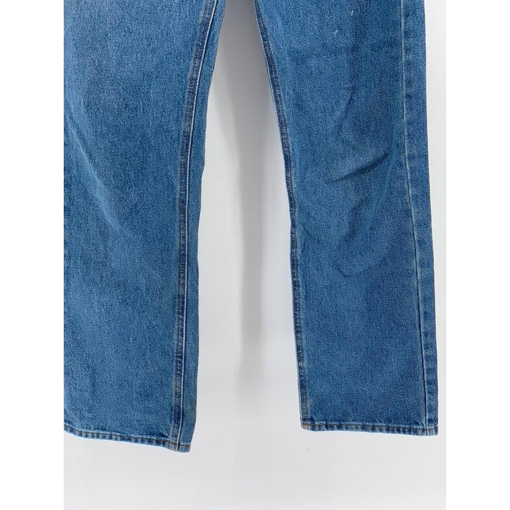 GEORGE JEANS Men's Blue Denim Regular-Fit Straight-Leg Five Pocket Jeans SZ29X30