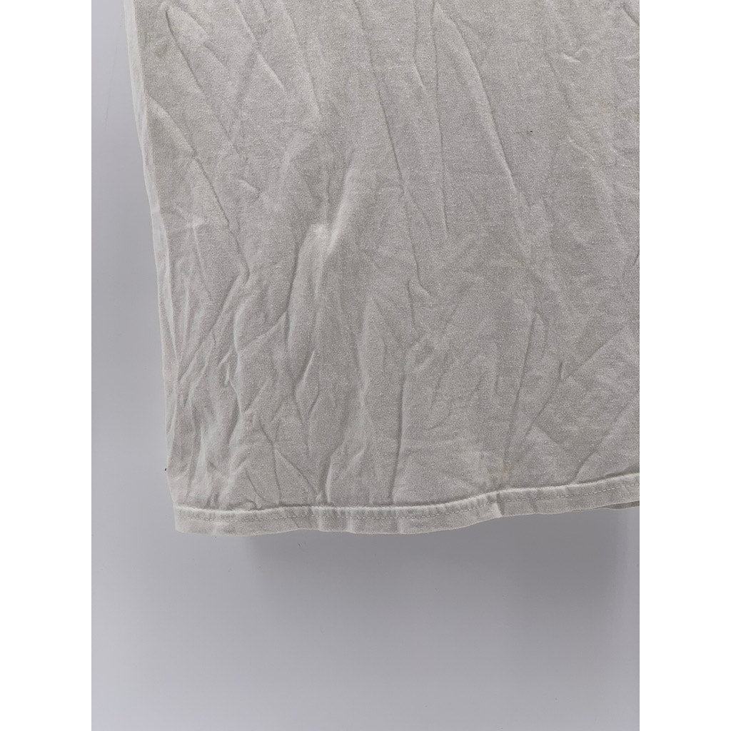 GILDAN Men's White Graphic BLM Crewneck Short Sleeve T-Shirt SZ S