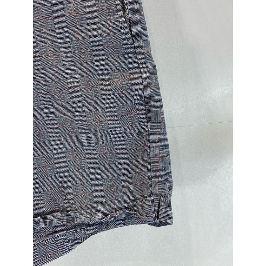 BANANA REPUBLIC Men's Blue Plaid Aiden Club Short SZ 34