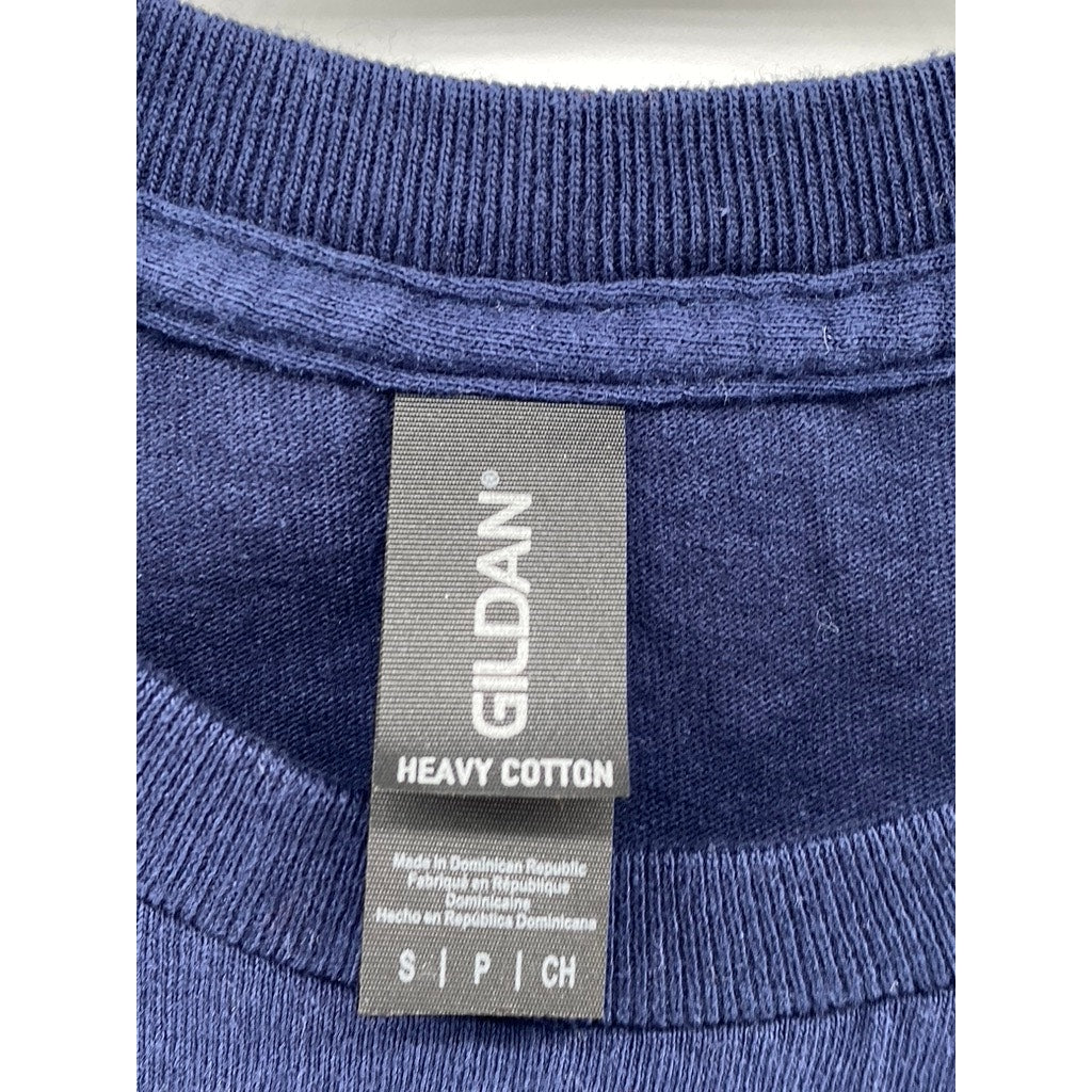 GILDAN Women's Dark Blue Kamala Crewneck Short Sleeve Casual Top SZ S