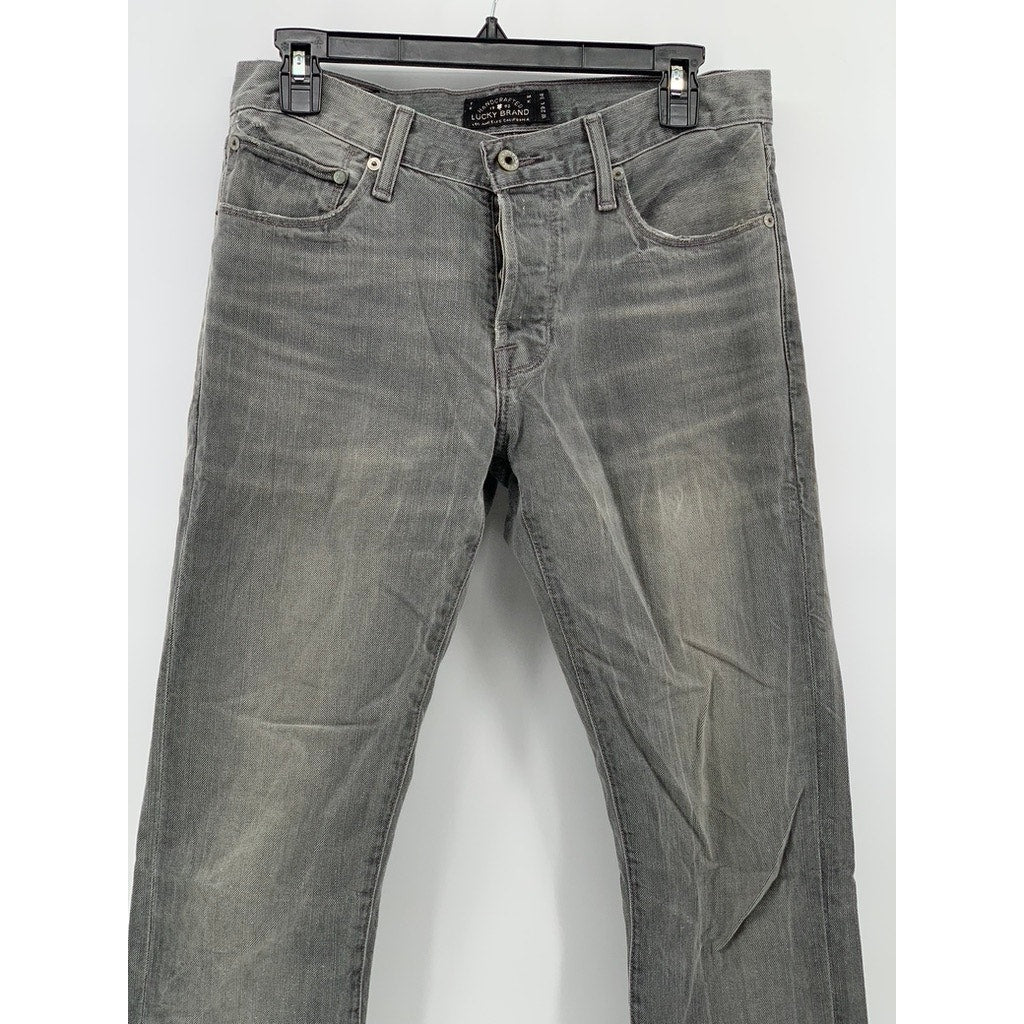 LUCKY BRAND Men's Gray Denim 1 Authentic Skinny Jeans SZ 29X34