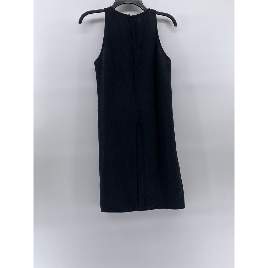 EVERLANE Women's Black Crewneck Sleeveless A-Line Knee Length Dress SZ 0