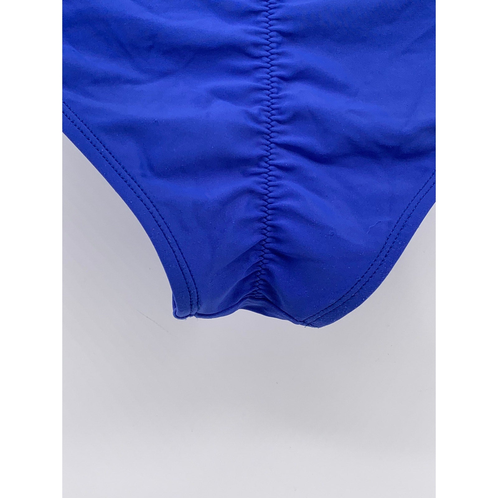 XHILARATION Women's Royal Blue Ruched Pull-On Cheeky Swim Bottoms SZ M