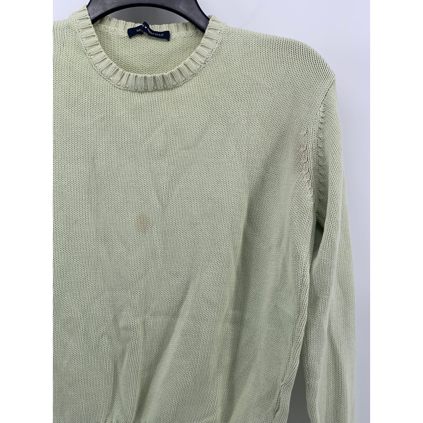 BRANDY MELVILLE Women's Light Green Knit Crewneck Long Sleeve Sweater SZ OS