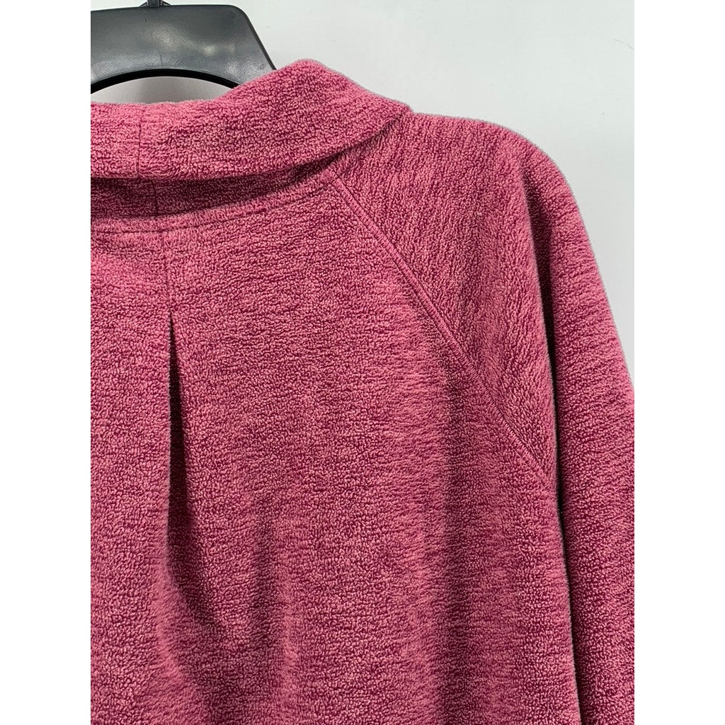 DSG Women's Red Cowl-Neck Fleece Pullover Sweater SZ 2XL