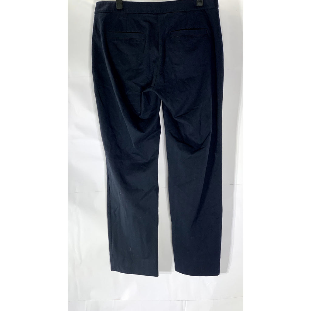 BANANA REPUBLIC Women's Navy Avery Button-Front Straight-Leg Ankle Pant SZ