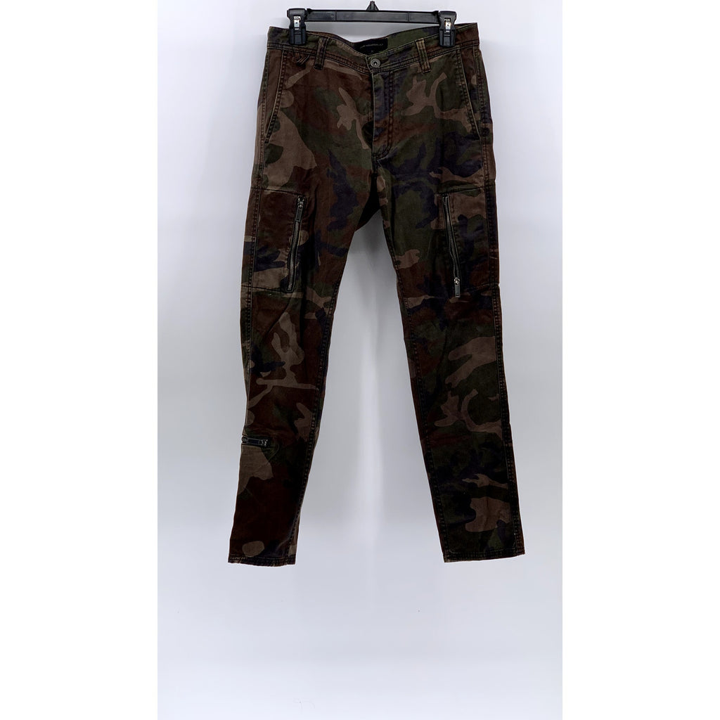 JOHN VARVATOS STAR USA Men's Green Camo Cargo Skinny Jeans SZ 29