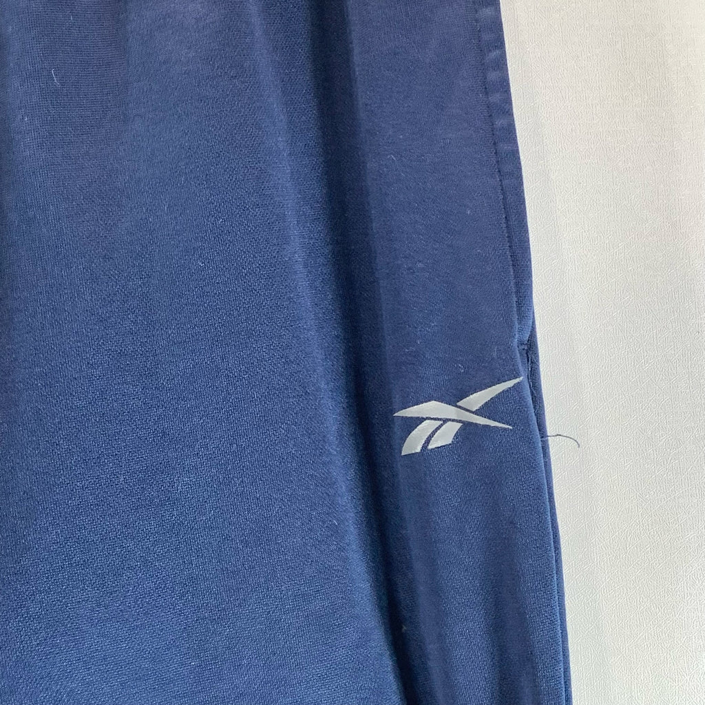 REEBOK Men's Dress Blue Relaxed-Fit Drawstring Cargo Fleece Jogger Pant SZ S