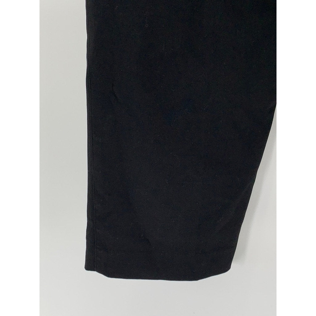 H&M Women's Black Solid Straight-Leg Regular Fit Pant SZ XL