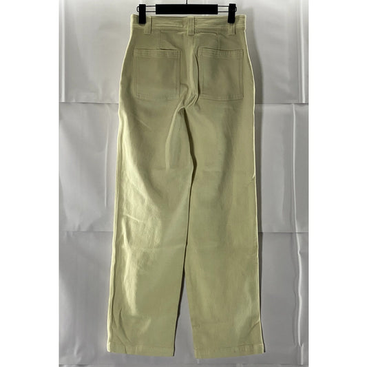 SUNDAY BEST Women's Beige Straight-Leg Denim Jeans SZ 2