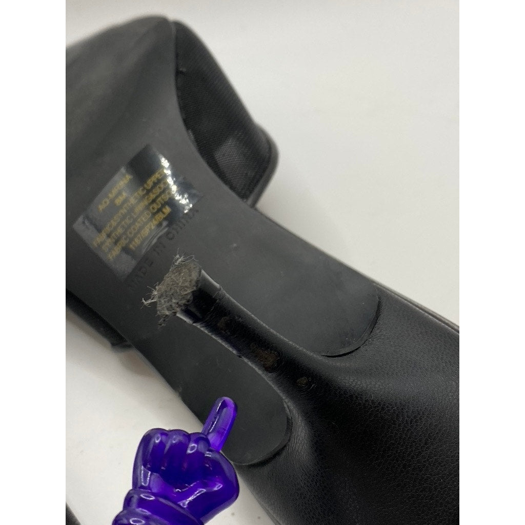 AQUA Women's Black Mrina Mesh Pointed-Toe Slip-On Pumps SZ 8