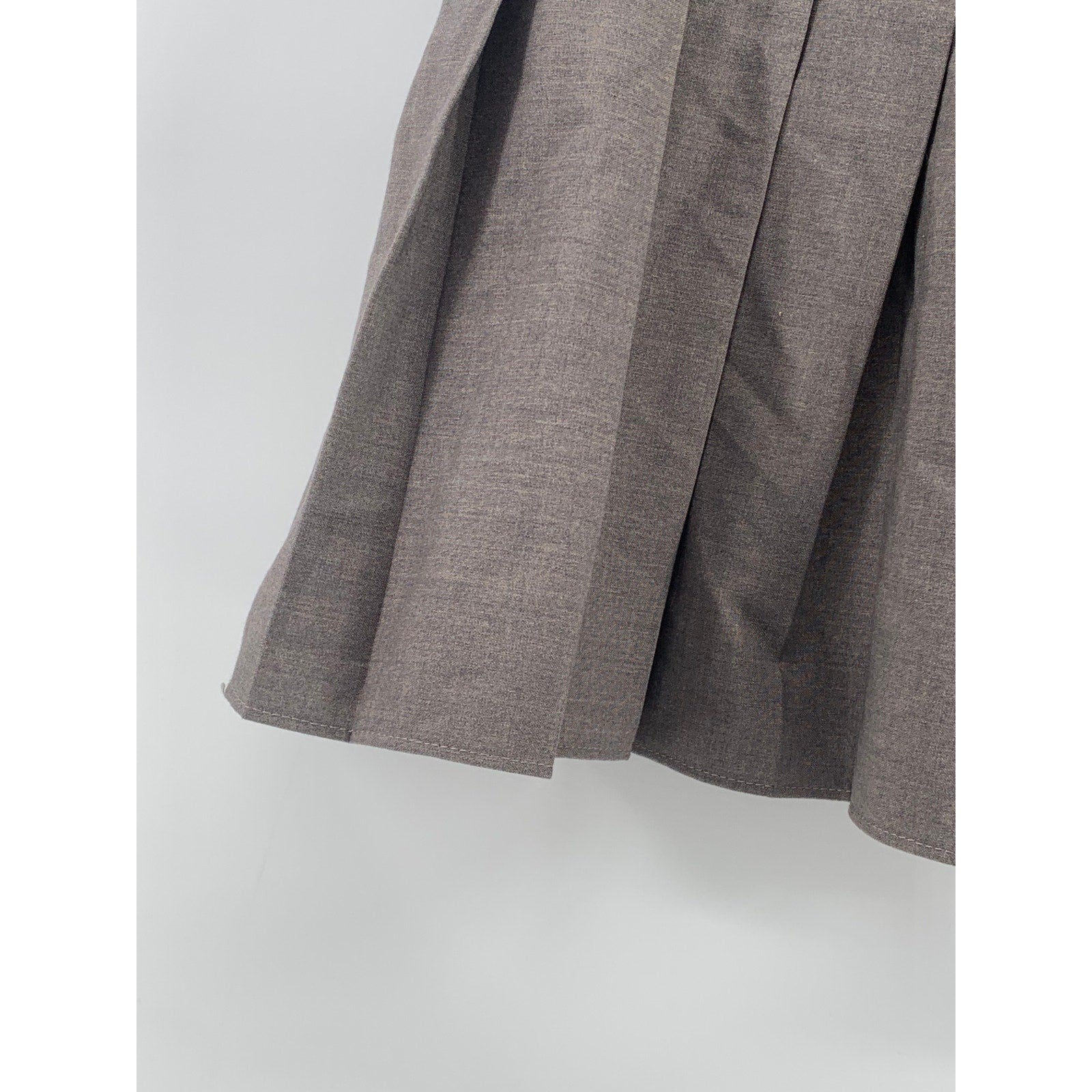 H&M Women's Gray Solid Pleated A-Line Mini Tennis Skirt SZ 4