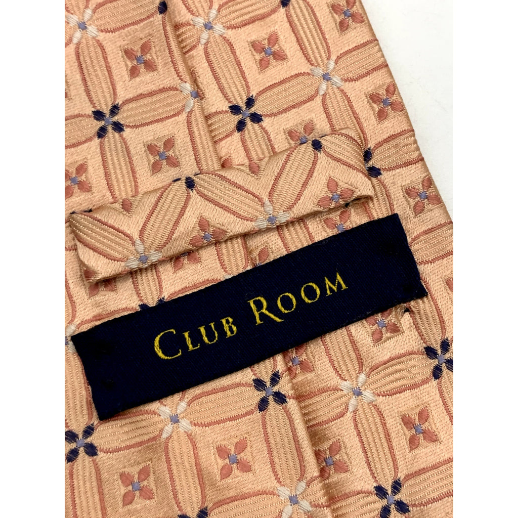 CLUB ROOM Men's Vintage Silk Floral Beige Regular Tie OS