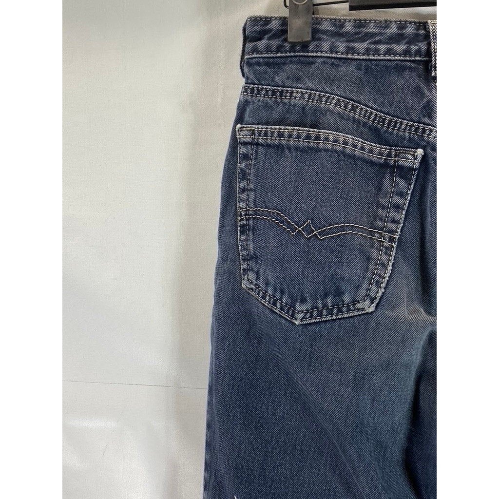 HARLEM WALKER ORIGINAL JOKER Women's Dark Blue Vintage Straight Leg Jean SZ 36/S