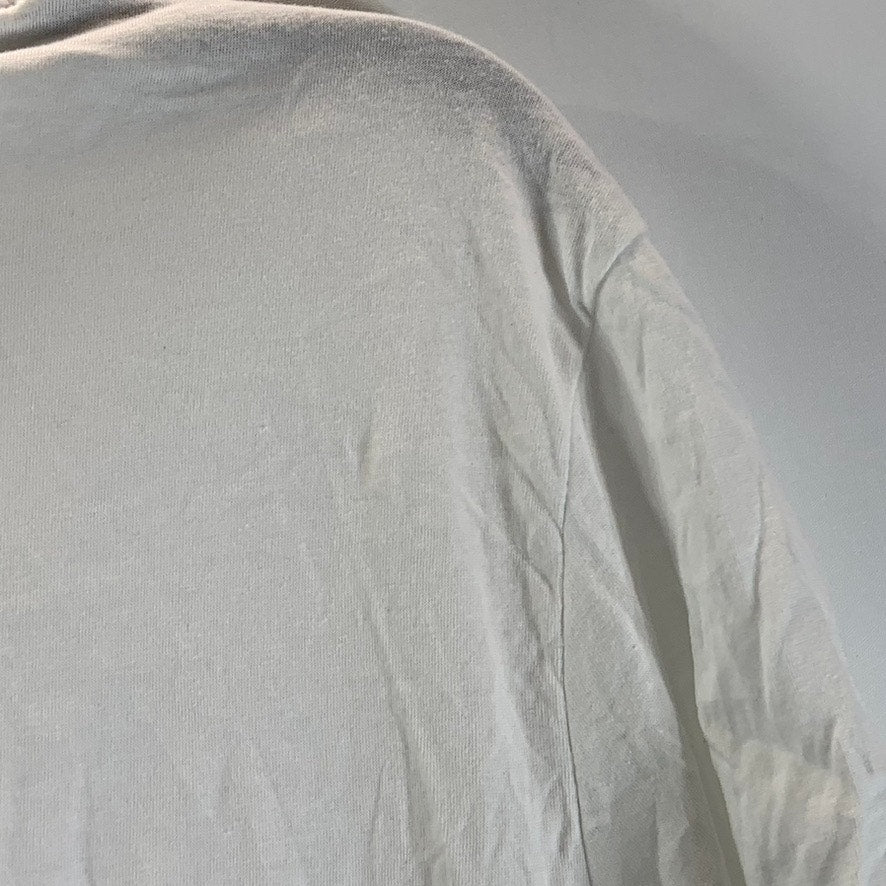 LEVI'S Men's White V-Neck Soft Jersey Cotton Short Sleeve T-Shirt SZ L