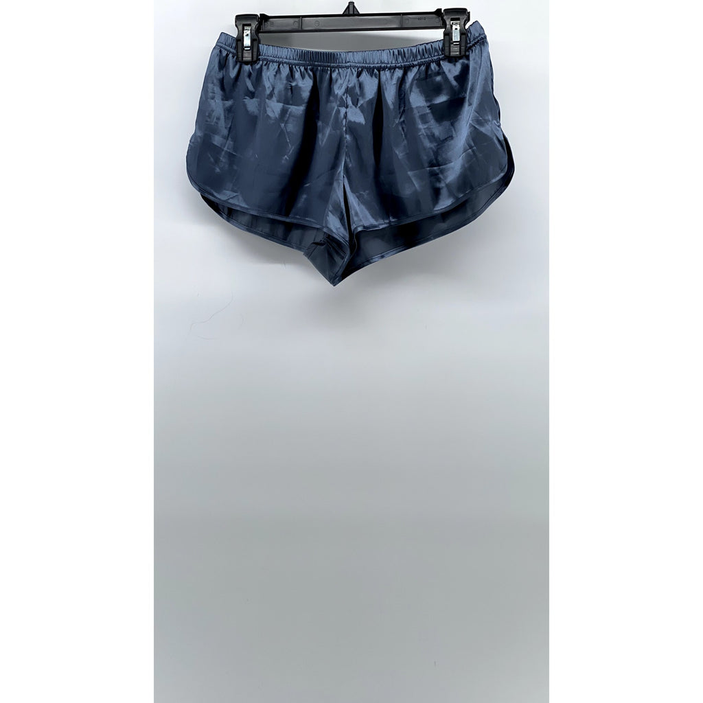 UNBRANDED Women's Blue Lightweight Pull-On Pajama Shorts SZ M