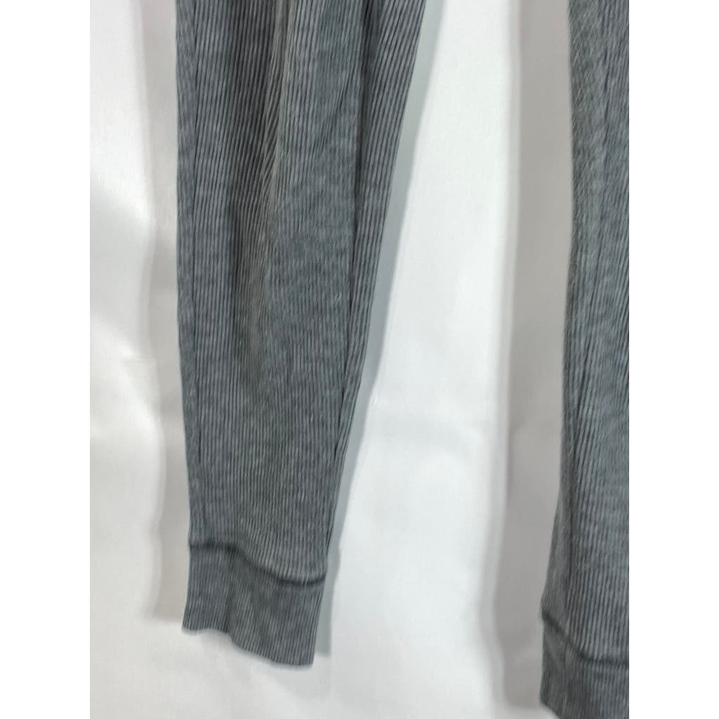 KOOLABURRA BY UGG Women's Gray Ribbed Drawstring Pull-On Jogger Pants SZ S