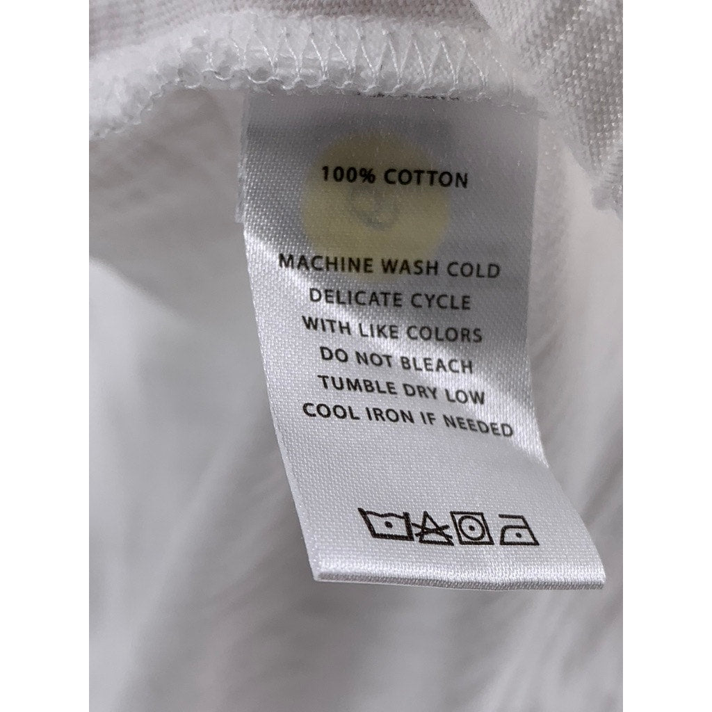 LILLA P Women's White Open Front Cotton Cardigan SZ L