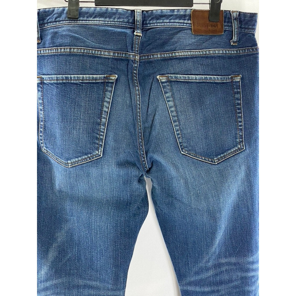 SISSY BOY Men's Dark Blue Denim Balthasar Regular-Fit Straight-Leg Jean SZ 32x32