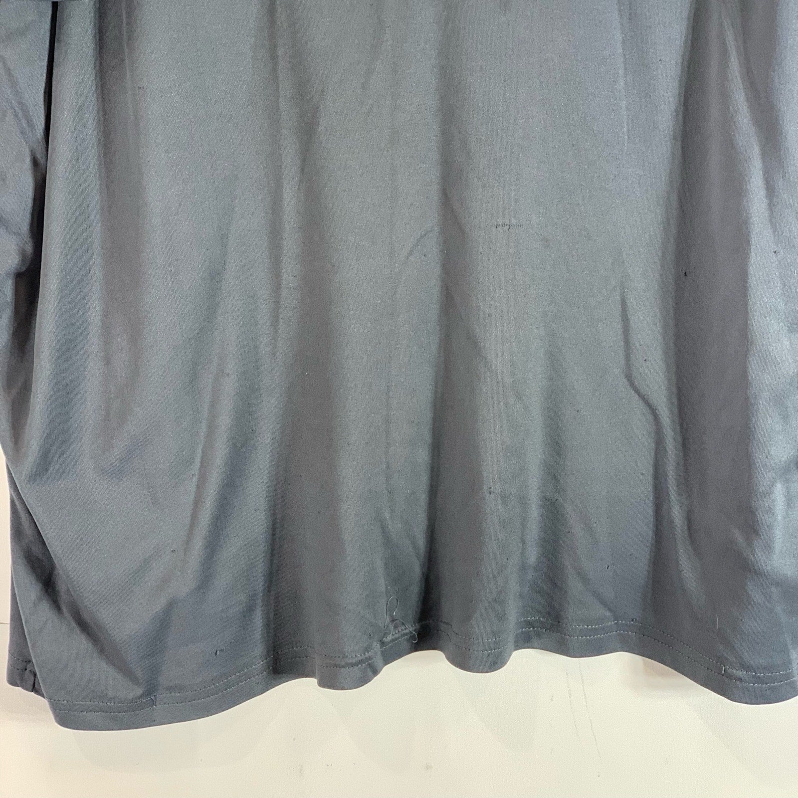 UNDER ARMOUR Men's Gray Crewneck Heatgear Loose-Fit Active T-Shirt SZ 2XL