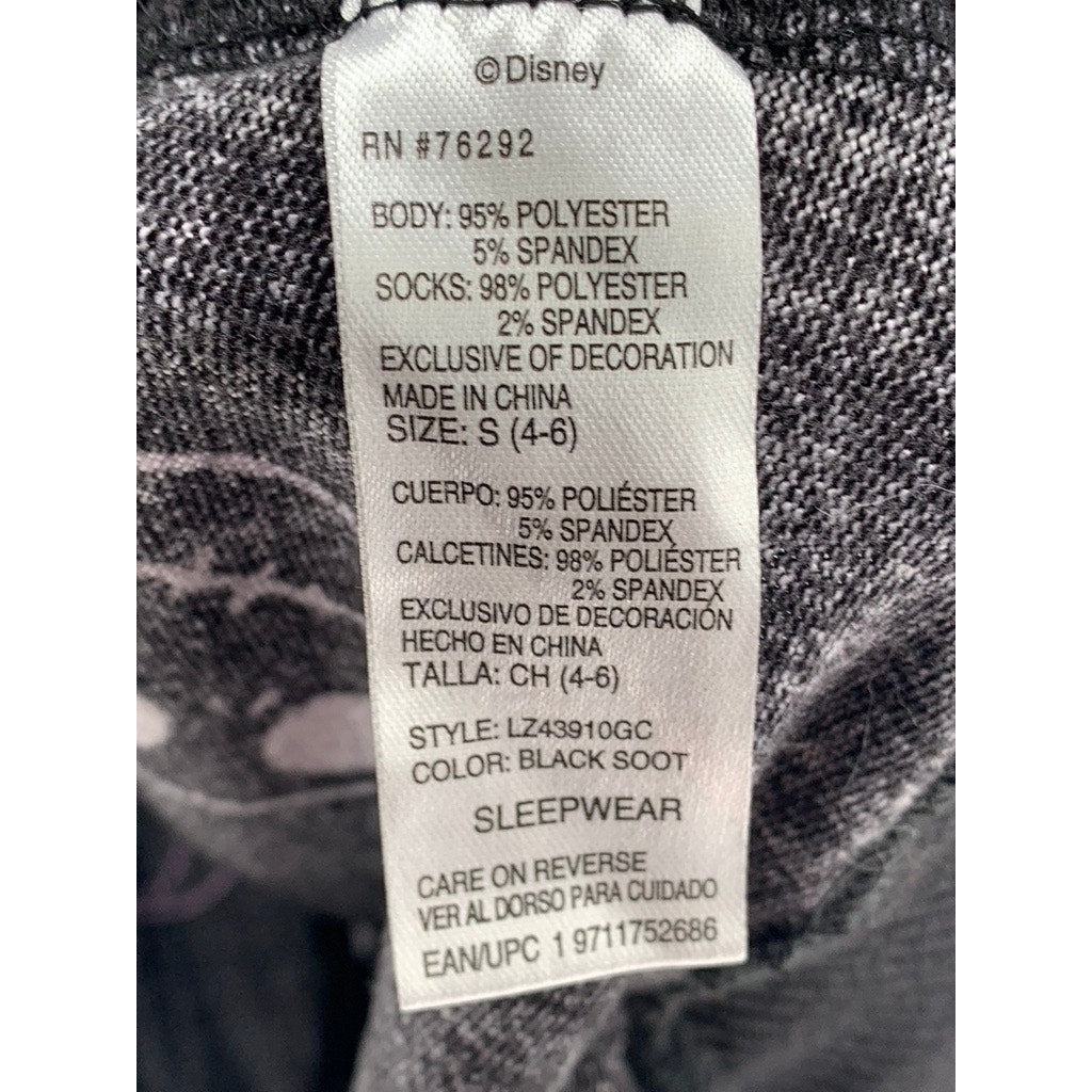 DISNEY Women's Black The Nightmare Before Christmas Print Hooded Sleep Gown SZ S