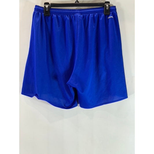 ADIDAS Men's Royal Blue Climalite Elastic Waist Pull-On Soccer Shorts SZ L