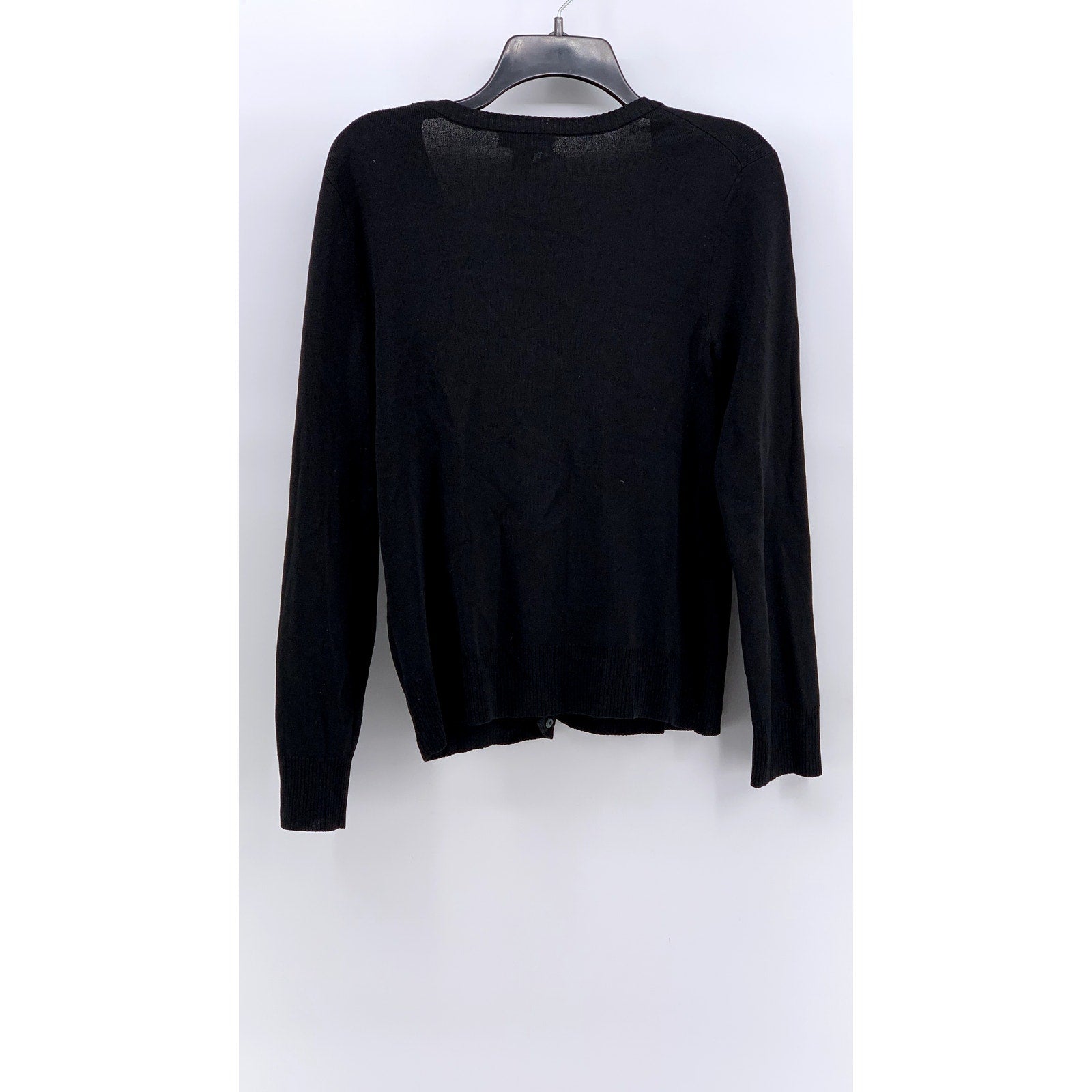 SPENSE Women's Black V-Neck Button-Up Cardigan SZ M