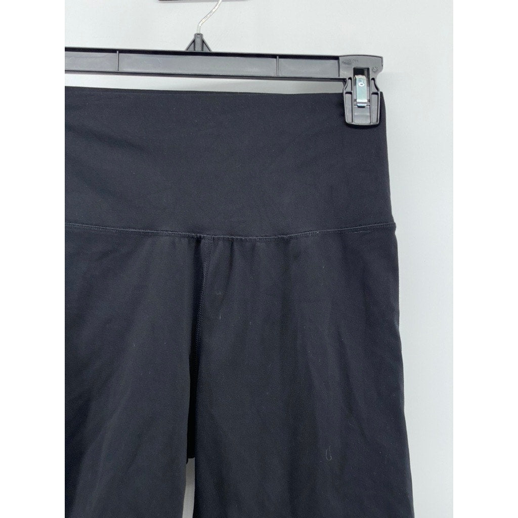 YOGALICIOUS LUX Women's Black Solid Everyday Casual Biker Shorts SZ S