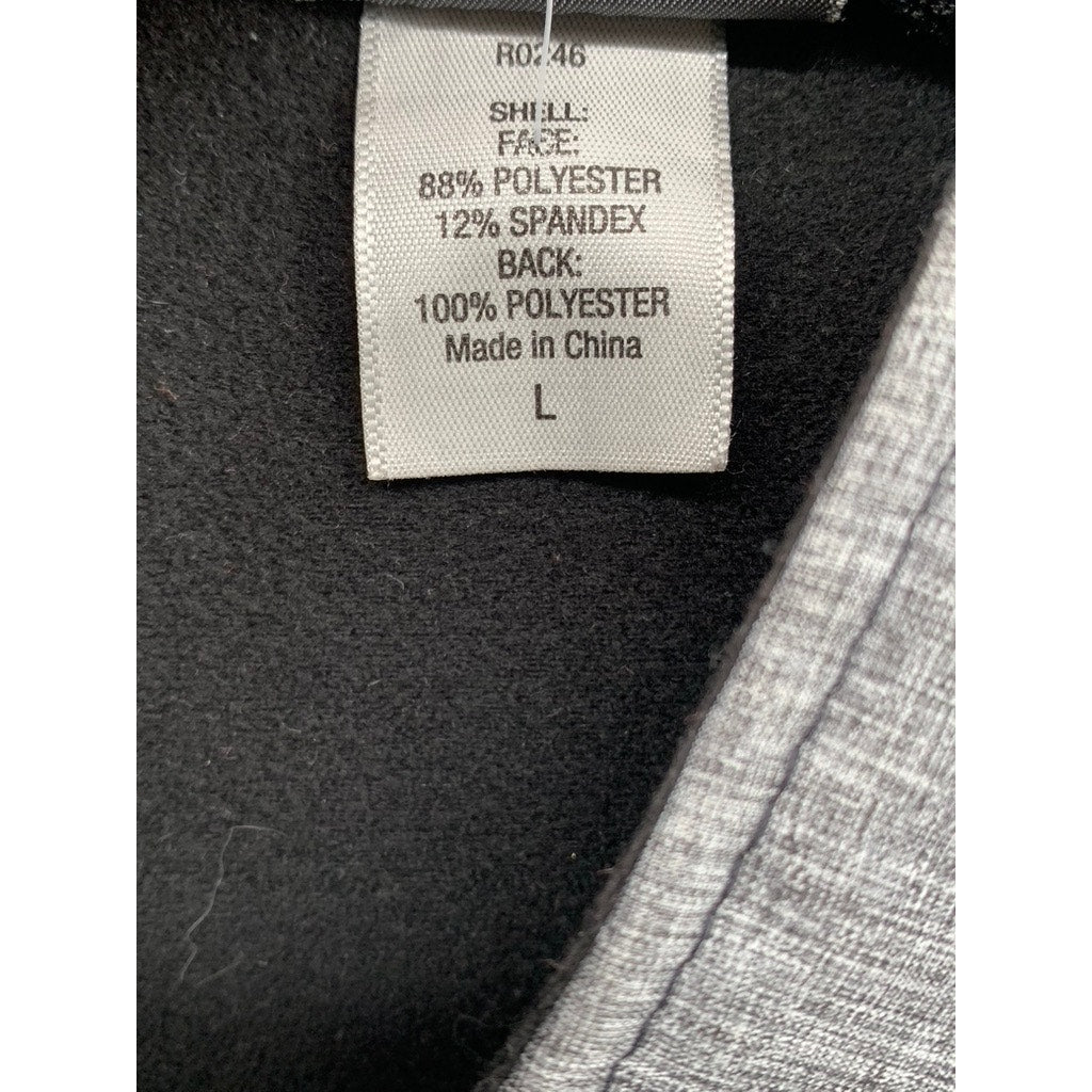 CHAMPION Men's Gray Zip-Up Long Sleeve Venture Dry Jacket SZ L